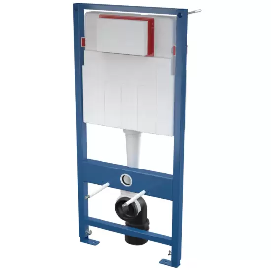 Stelaż podtynkowy 51x109x12 cm do WC montażu do zabudowy z przyciskiem białym spłukiwanie 2/4 l Alcaplast